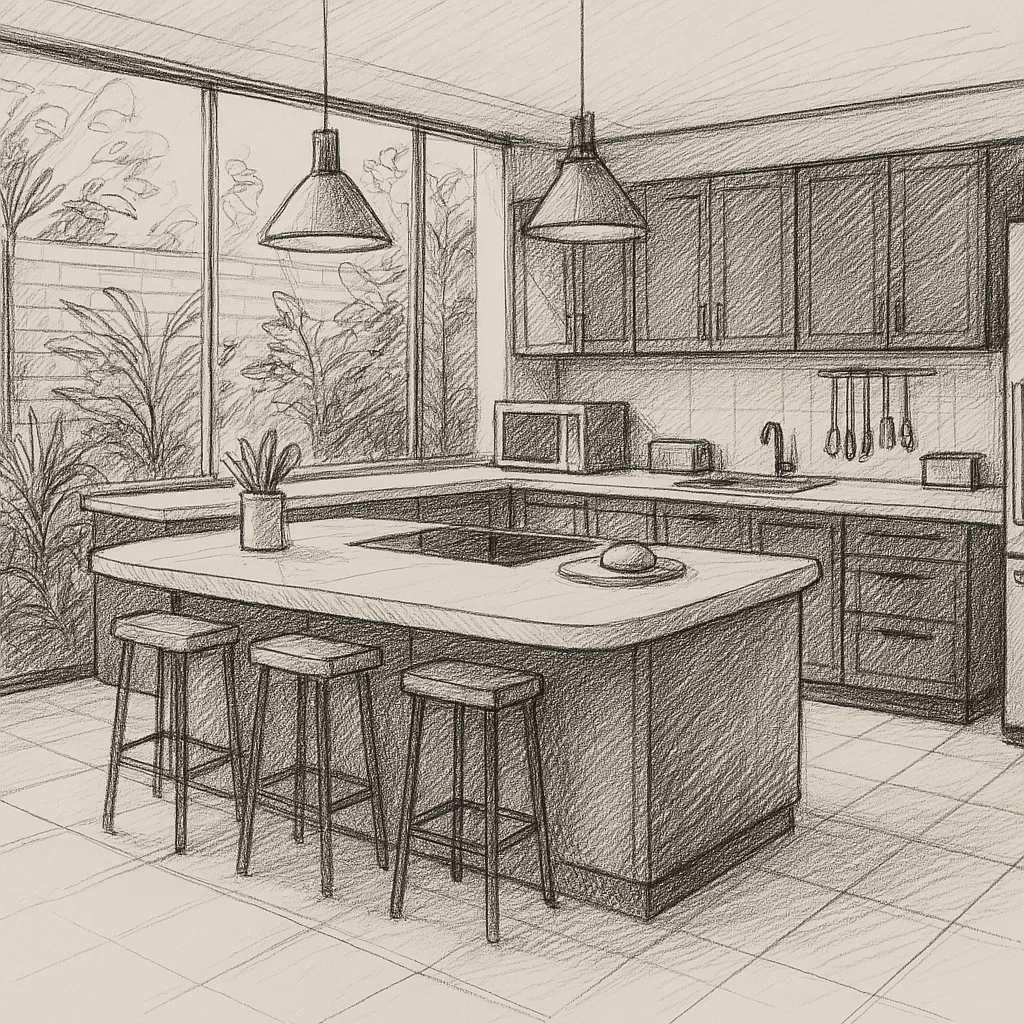 Boceto de cocina