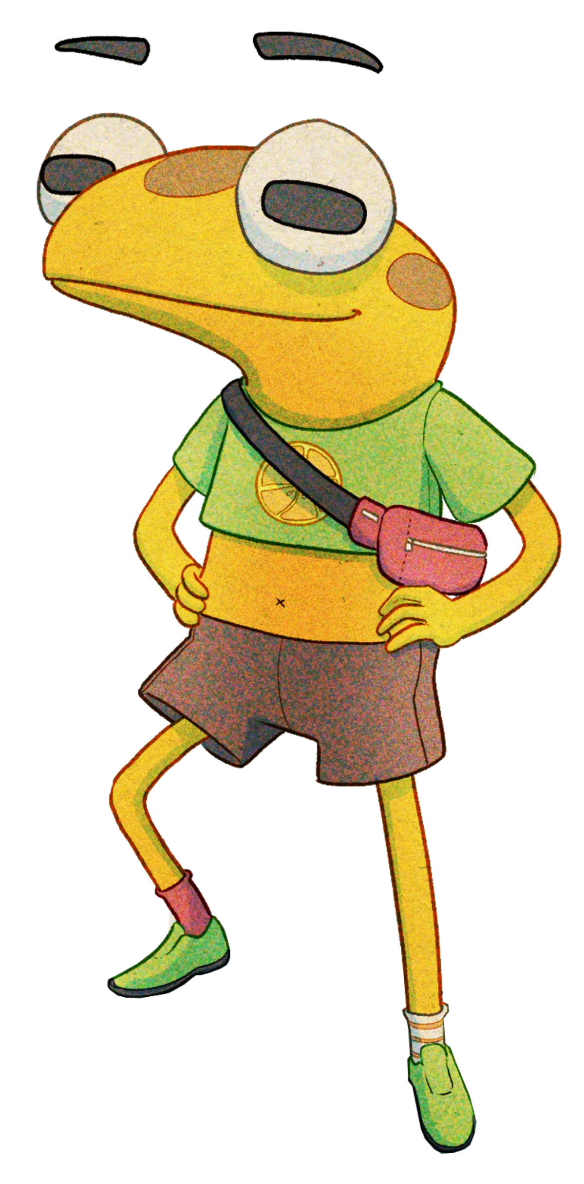 Emerito's yellow frog character